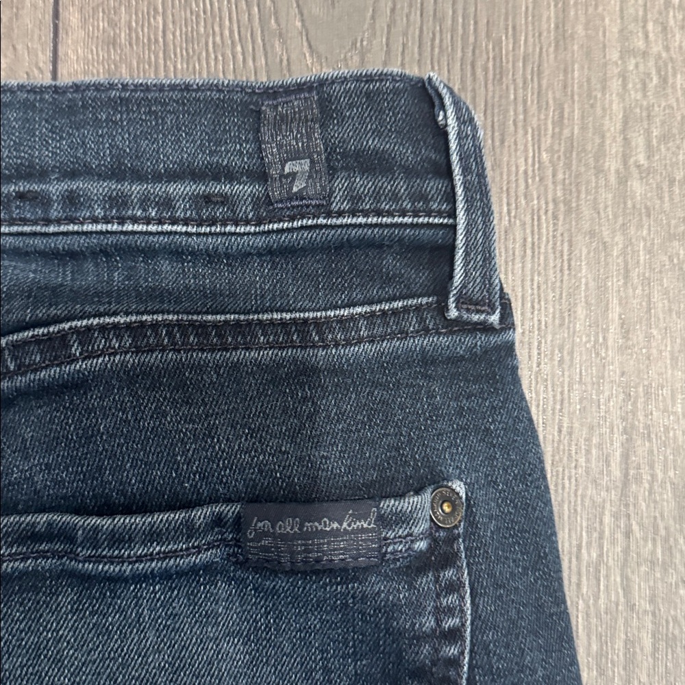 7 For All Mankind Men’s Dark Wash Jeans Sz 32 - Picture 4 of 5